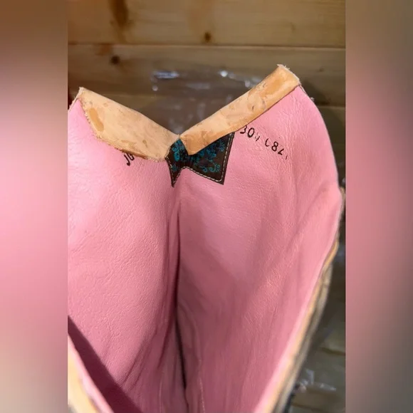 Junk Gypsy by Lane Hard to Handle over the knee cowgirl boots in tonal Cream - Picture 9 of 11